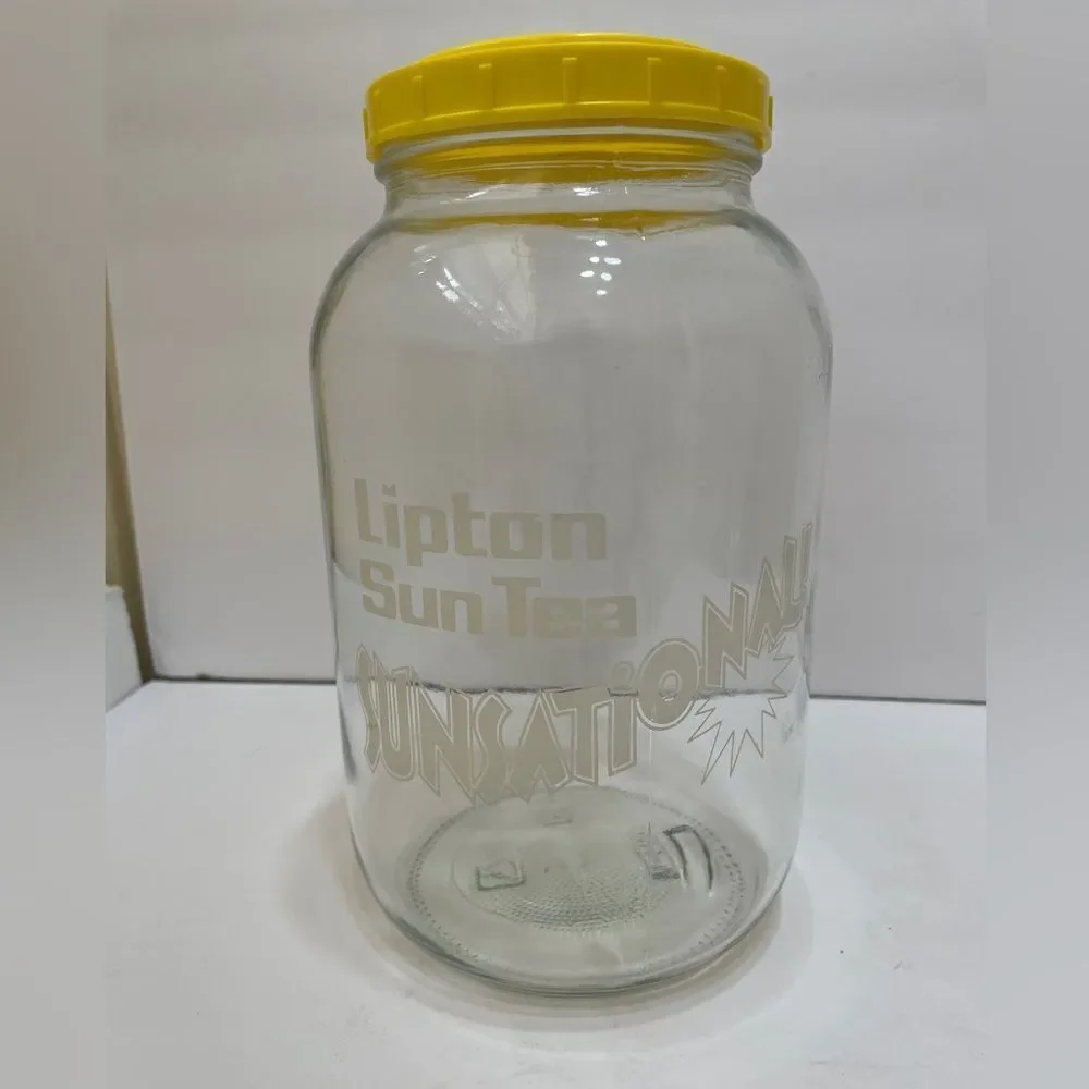 VINTAGE LIPTON SUN TEA SUNSATIONAL‎ GLASS CONTAINER